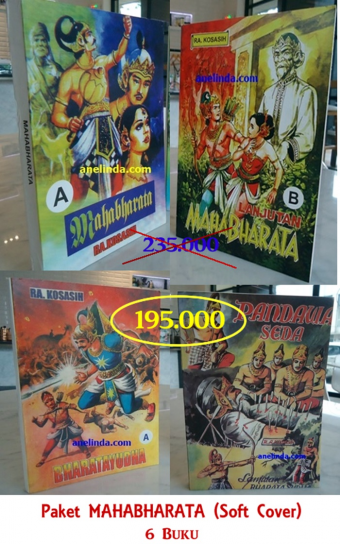 Paket Mahabharata Edisi Soft Cover (4 judul, 7 buku) - Karya R.A. Kosasih
